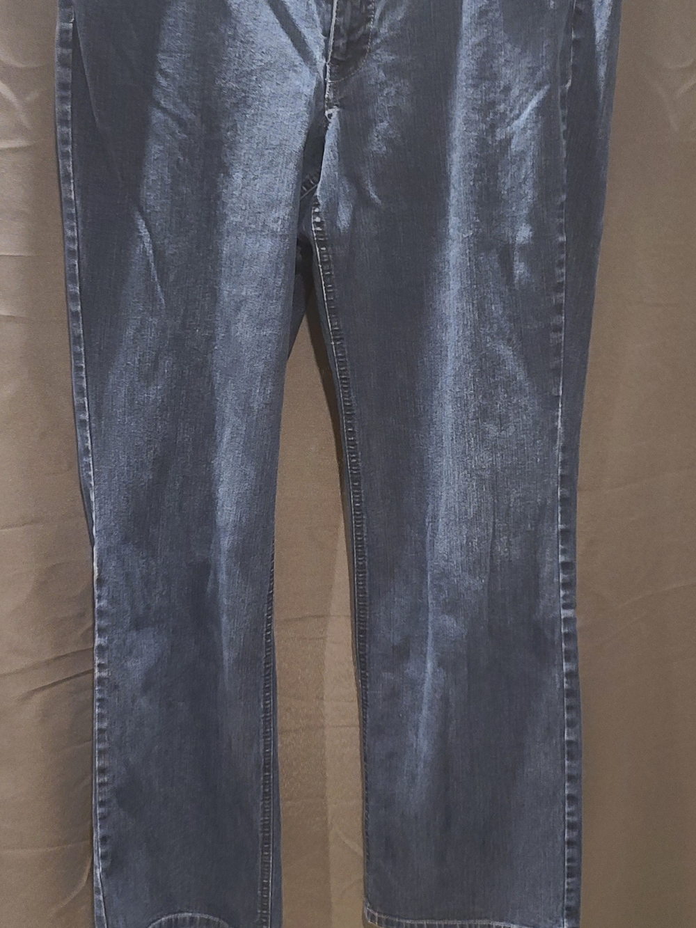 Faded Glory Straight-Leg Jeans in Medium Blue Wash